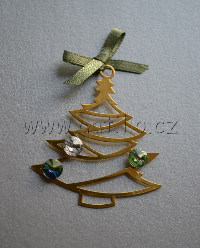 pozlacený stromek Chrysolite-Crystal-Crystal Vitrail Medium