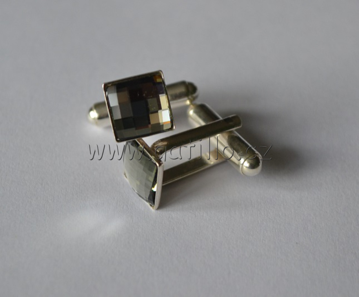 Manžetové knoflíčky chessboard Black diamond