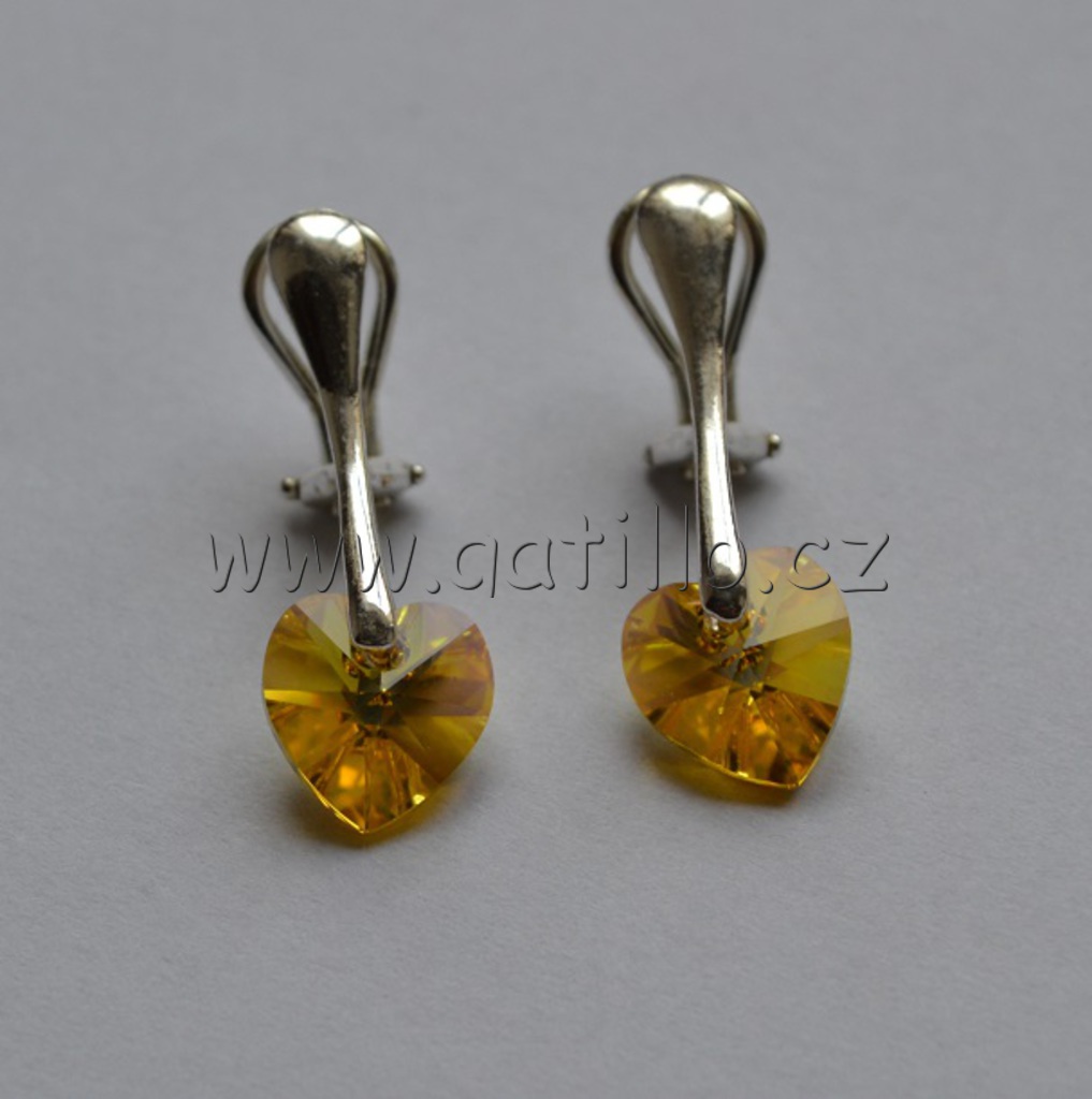 srdce Crystal Metallic Sunshine