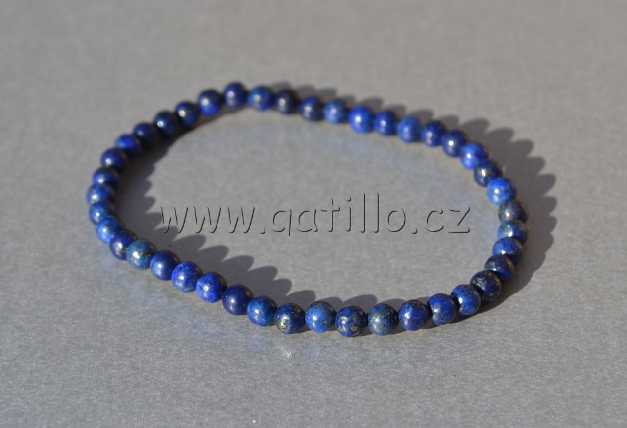 variabilní náramek LAPIS LAZULI 4 mm