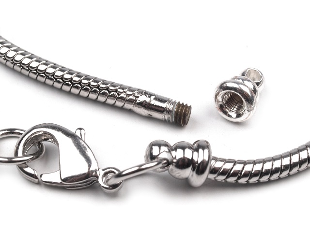 platinový hádek náramek 19 cm