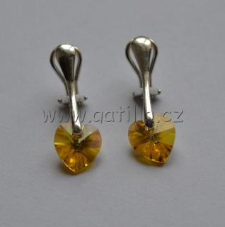 srdce Crystal Metallic Sunshine